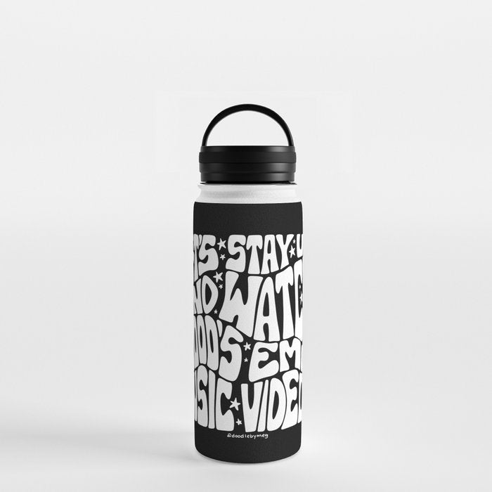 2000's Emo Music Video Water Bottle