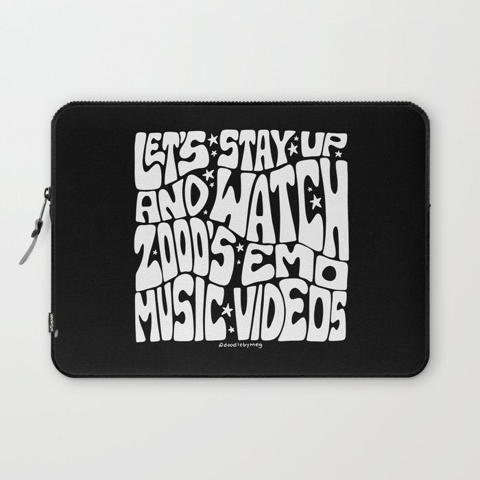 2000's Emo Music Video Laptop Sleeve
