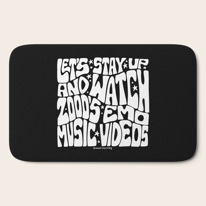 2000's Emo Music Video Bath Mat
