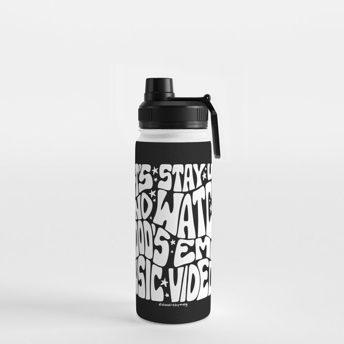 2000's Emo Music Video Water Bottle