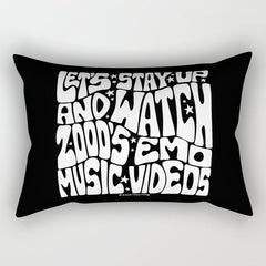 2000's Emo Music Video Rectangular Pillow