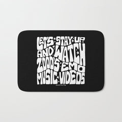 2000's Emo Music Video Bath Mat