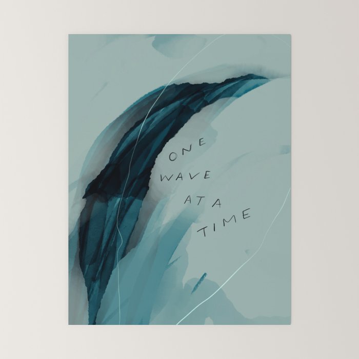 "One Wave At A Time" Mini Art Print