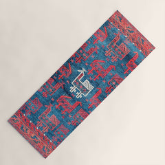 25 Peacocks Baluch Khorasan Persian Bag Face Print Yoga Mat