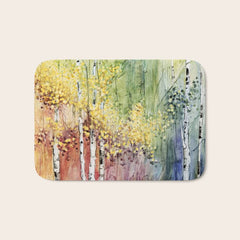 4 Season watercolor collection - summer Bath Mat