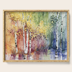 4 Season watercolor collection - summer Serving Tray