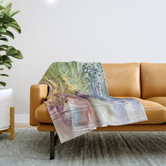 4 Season watercolor collection - summer Throw Blanket