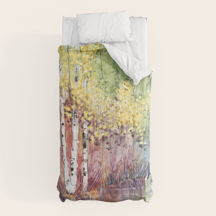 4 Season watercolor collection - summer Comforter
