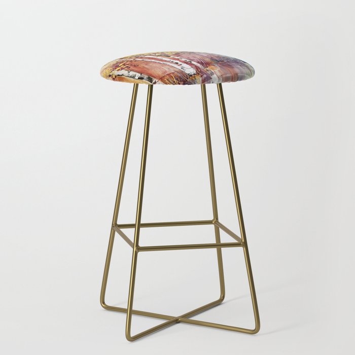 4 Season watercolor collection - summer Stool