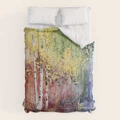 4 Season watercolor collection - summer Comforter