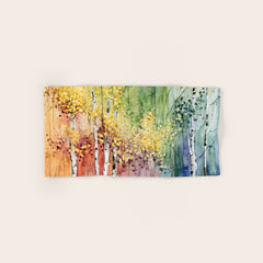 4 Season watercolor collection - summer Bath Towel