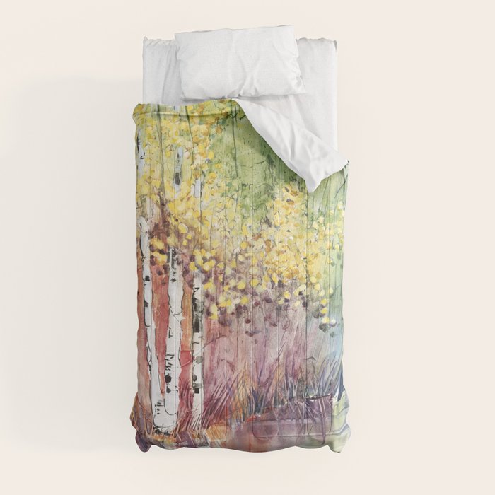 4 Season watercolor collection - summer Comforter