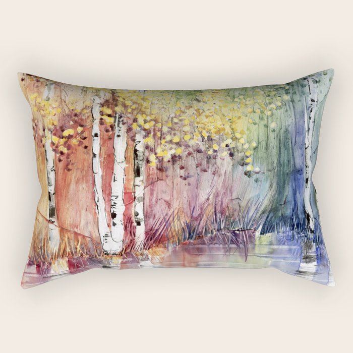 4 Season watercolor collection - summer Rectangular Pillow