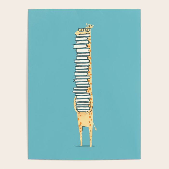 A Book Lover (blue) Poster