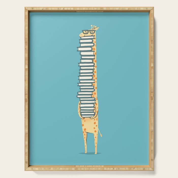 A Book Lover (blue) Serving Tray