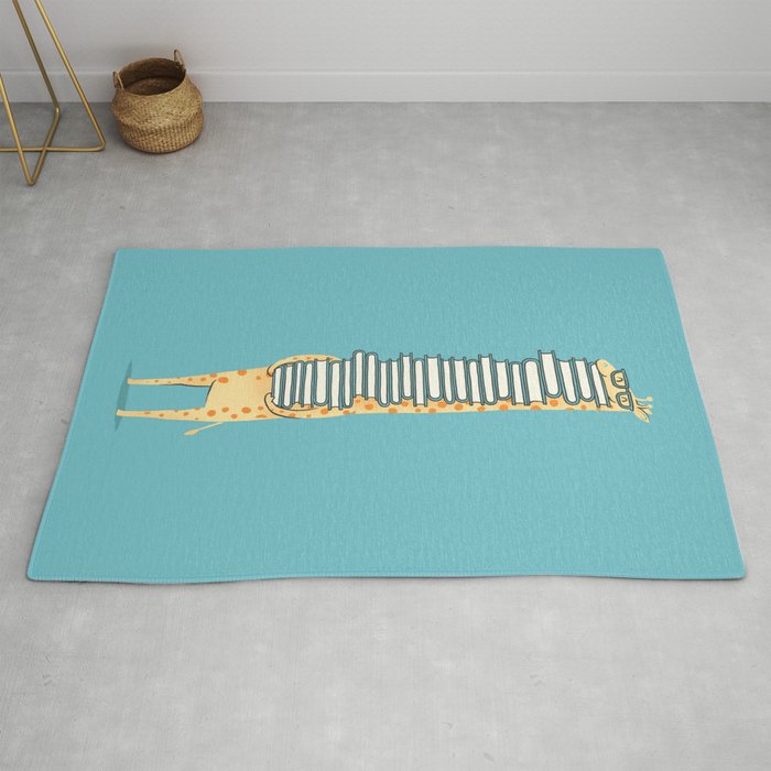 A Book Lover (blue) Rug