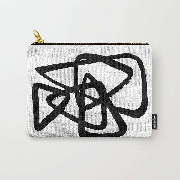 A Family Of Five White Background Carry All Pouch