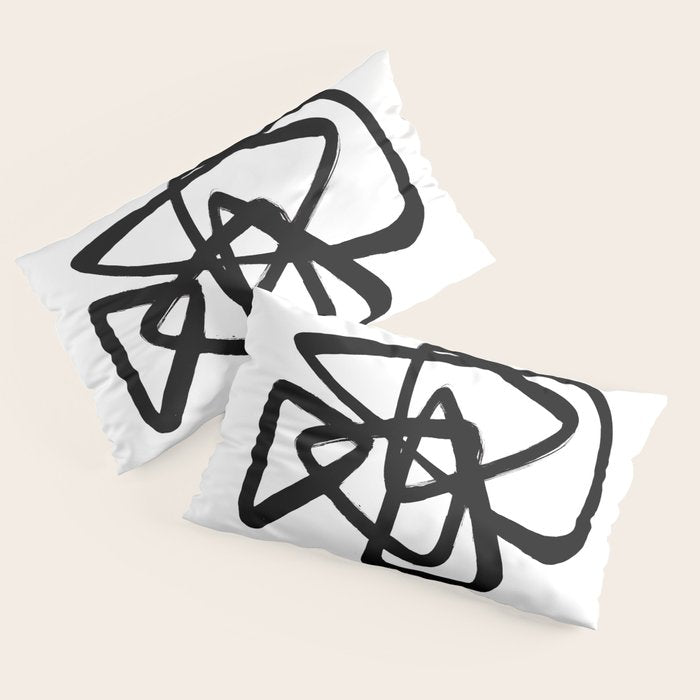 A Family Of Five White Background Pillow Sham