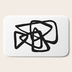 A Family Of Five White Background Bath Mat
