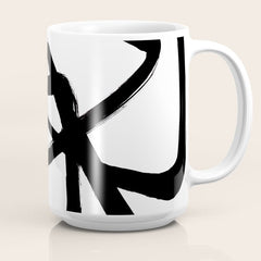 A Family Of Five White Background Coffee Mug