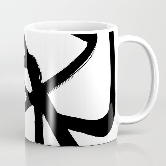 A Family Of Five White Background Coffee Mug