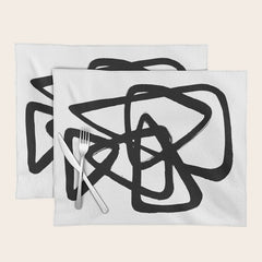 A Family Of Five White Background Placemat