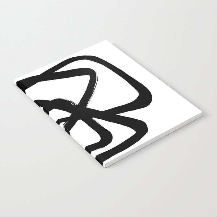 A Family Of Five White Background Notebook