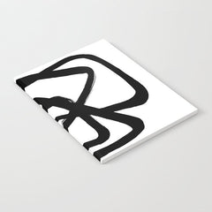 A Family Of Five White Background Notebook