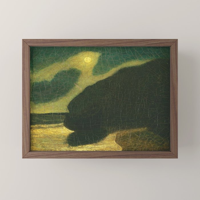 "Moonlit Cove" by Albert Pinkham Ryder (1880) Mini Art Print