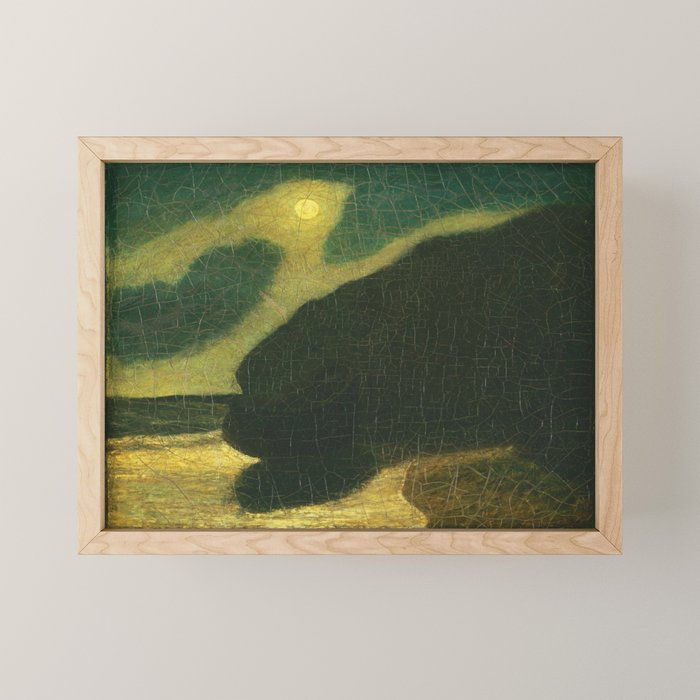 "Moonlit Cove" by Albert Pinkham Ryder (1880) Mini Art Print