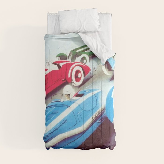 1932 Vintage 24 Hours of Le Mans French Auto Racing Wall Decor Comforter