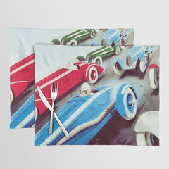 1932 Vintage 24 Hours of Le Mans French Auto Racing Wall Decor Placemat