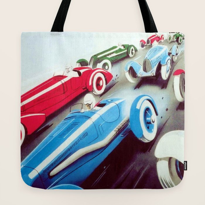 1932 Vintage 24 Hours of Le Mans French Auto Racing Wall Decor Tote Bag