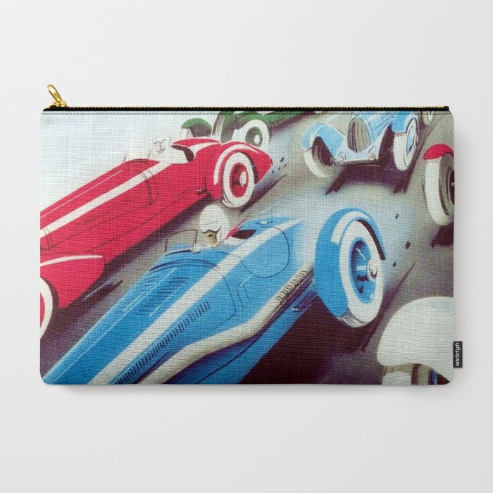 1932 Vintage 24 Hours of Le Mans French Auto Racing Wall Decor Carry All Pouch