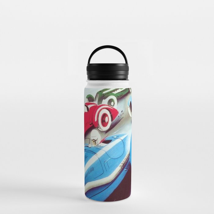 1932 Vintage 24 Hours of Le Mans French Auto Racing Wall Decor Water Bottle