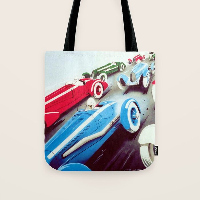 1932 Vintage 24 Hours of Le Mans French Auto Racing Wall Decor Tote Bag