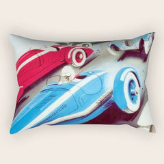1932 Vintage 24 Hours of Le Mans French Auto Racing Wall Decor Rectangular Pillow