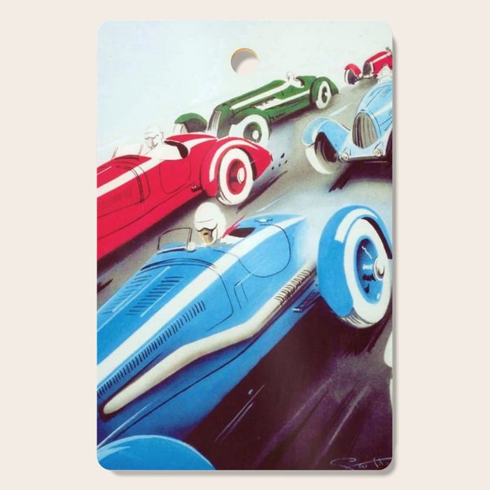 1932 Vintage 24 Hours of Le Mans French Auto Racing Wall Decor Cutting Board