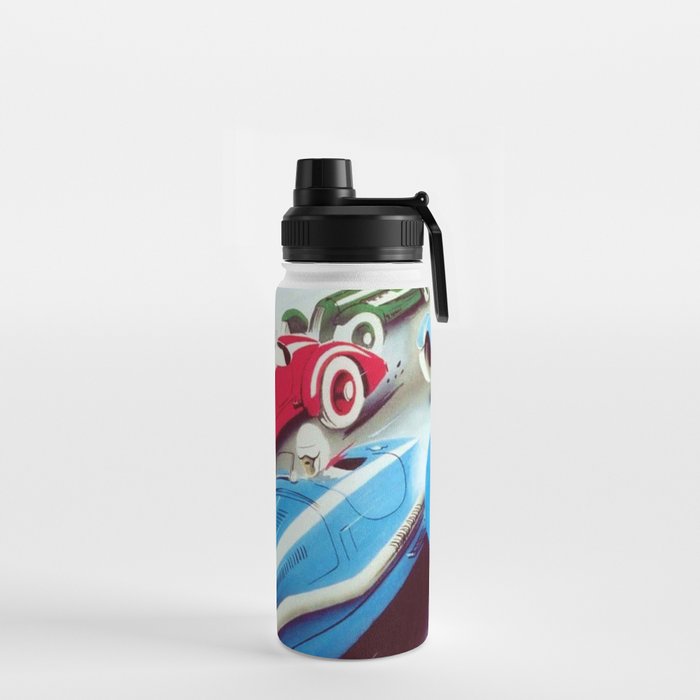 1932 Vintage 24 Hours of Le Mans French Auto Racing Wall Decor Water Bottle
