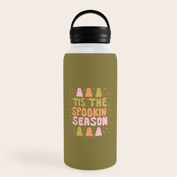 Tis the Spookin Season in Green Water Bottle