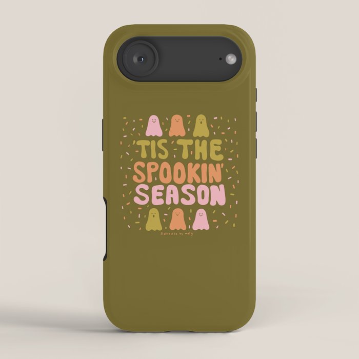 Tis the Spookin Season in Green iPhone Case