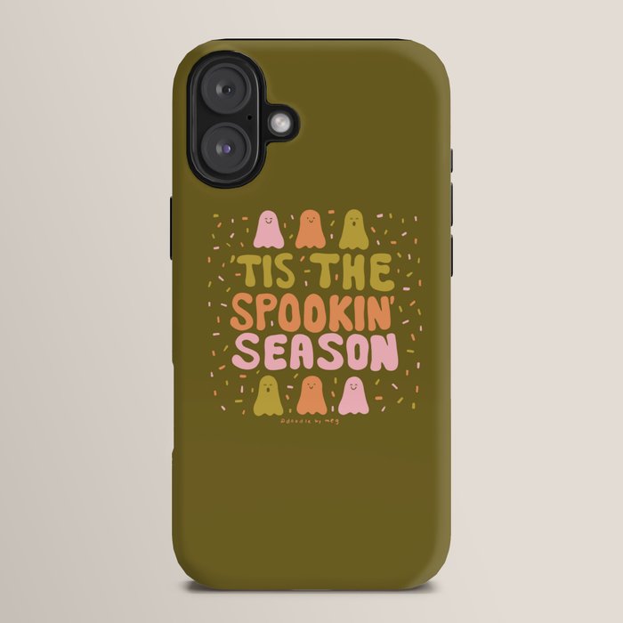 Tis the Spookin Season in Green iPhone Case