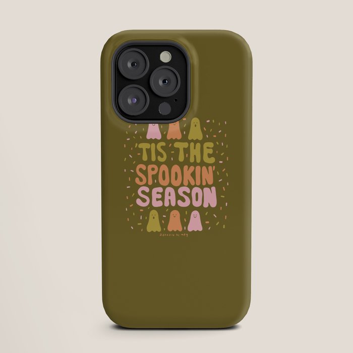Tis the Spookin Season in Green iPhone Case