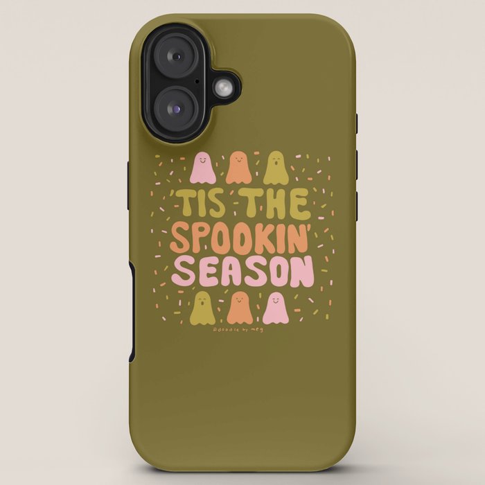 Tis the Spookin Season in Green iPhone Case
