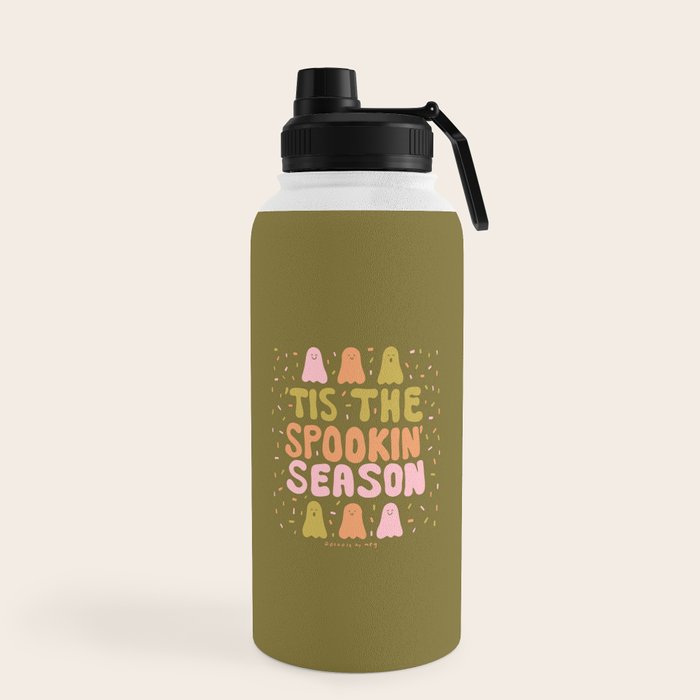Tis the Spookin Season in Green Water Bottle
