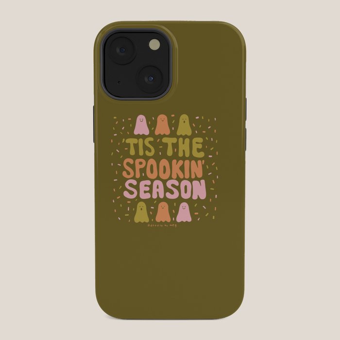 Tis the Spookin Season in Green iPhone Case