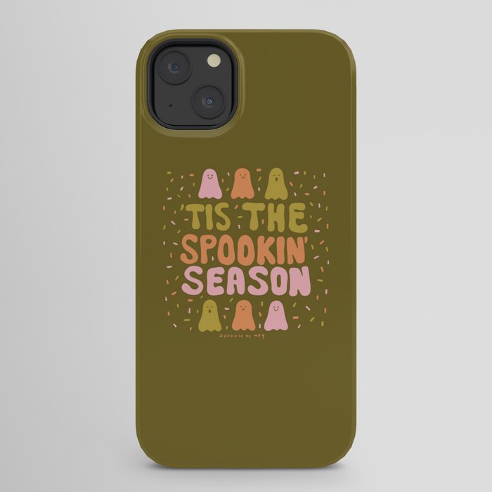 Tis the Spookin Season in Green iPhone Case