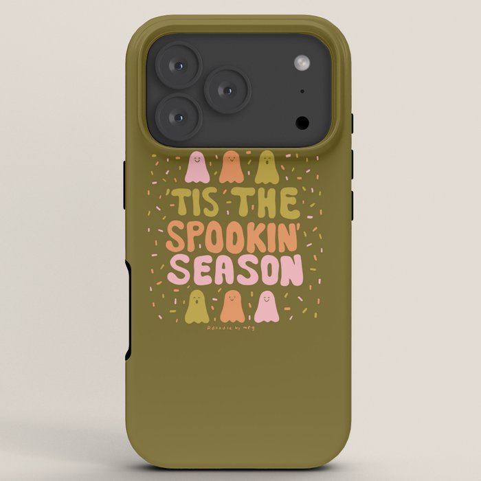 Tis the Spookin Season in Green iPhone Case
