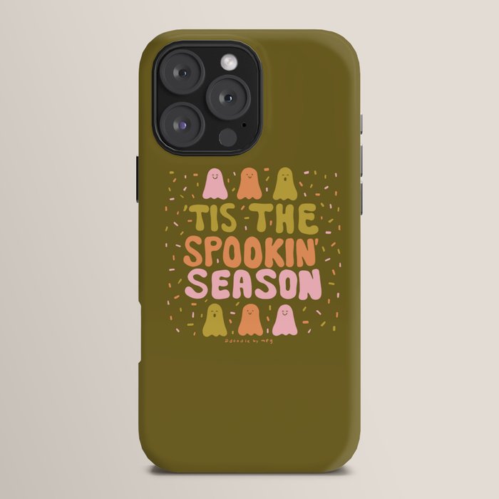 Tis the Spookin Season in Green iPhone Case