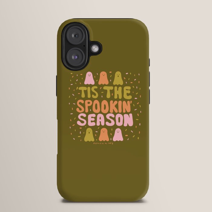 Tis the Spookin Season in Green iPhone Case
